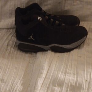 Jordan Black and Gray Sneakers